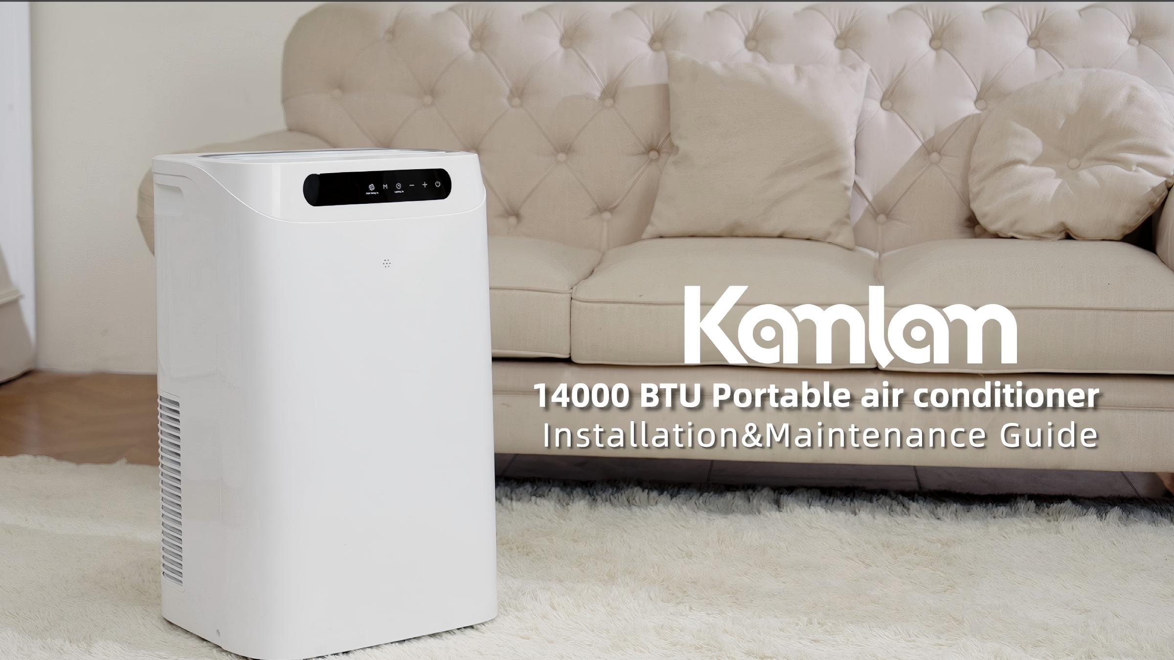 Image of 14000 BTU Portable Air Conditioners, Cools Up to 700 Sq.Ft, AC Unit with Cooling, Fan, Dehumidifier, Sleep Mode, Remote Control&Installation Kit, Portable AC for Large Rooms