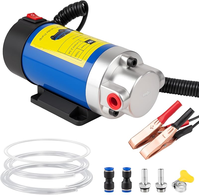 Bomba elétrica extratora de óleo Aikyciu 12 V 100 W com mangueiras e acessórios – Kit