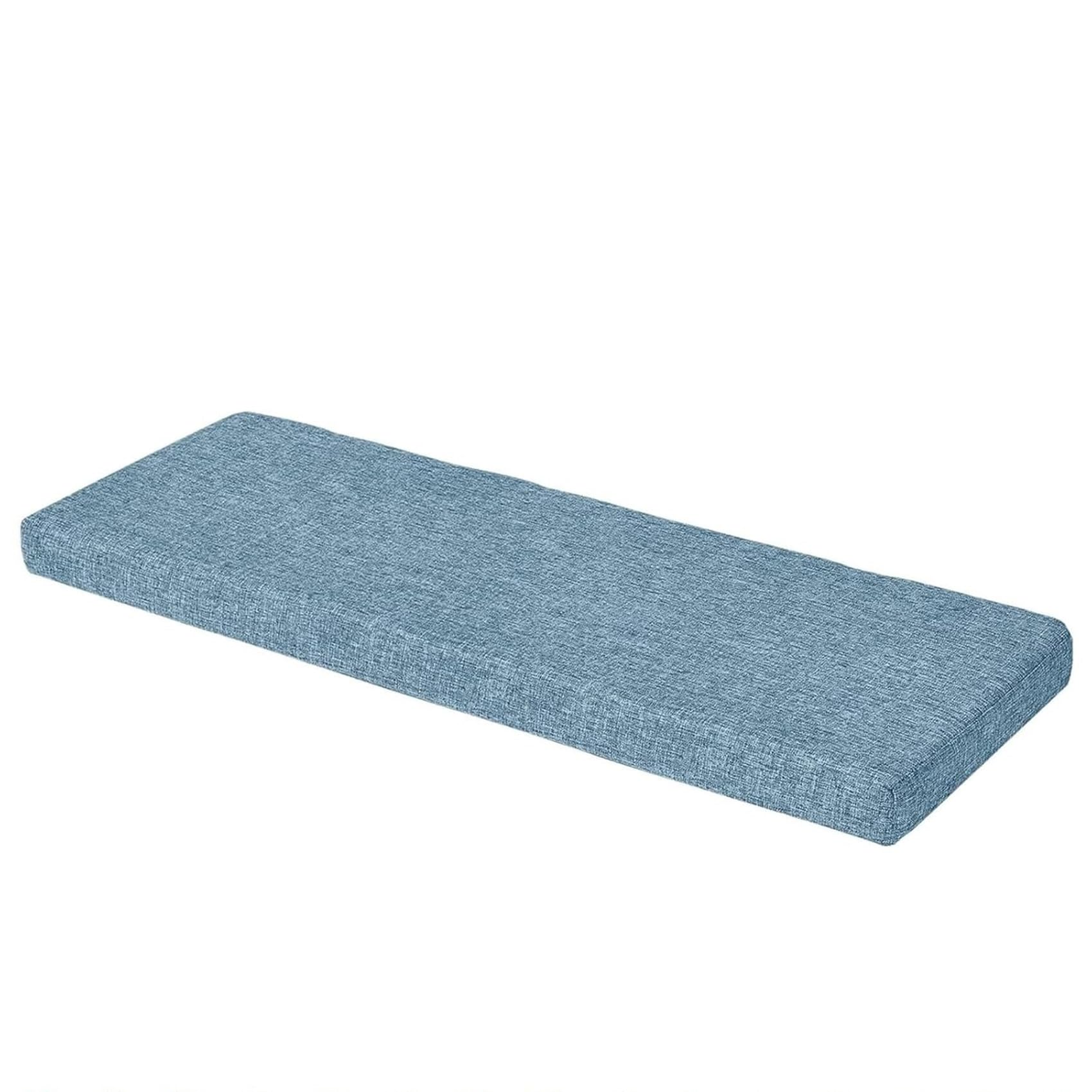 Coussin de banc en mousse haute résilience antidérapant pour meuble de porche 140x46 cm