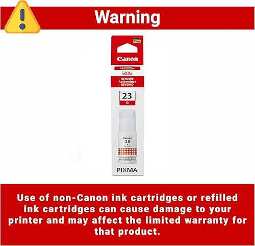 Miniatura 4 de Botella de tinta roja genuina Canon GI-23, compatible con impresoras Megatank G620