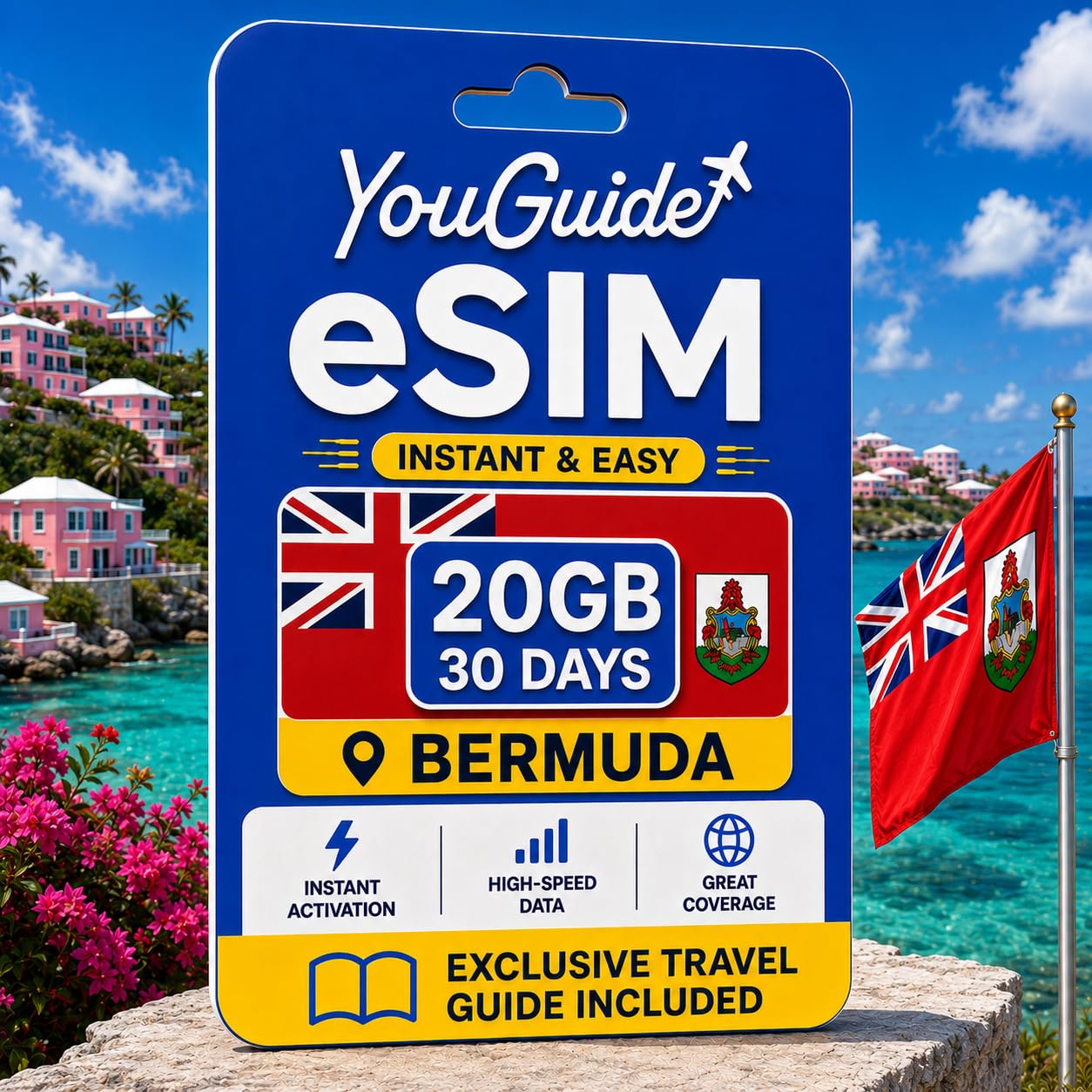 Bermuda eSIM 20GB 30Days