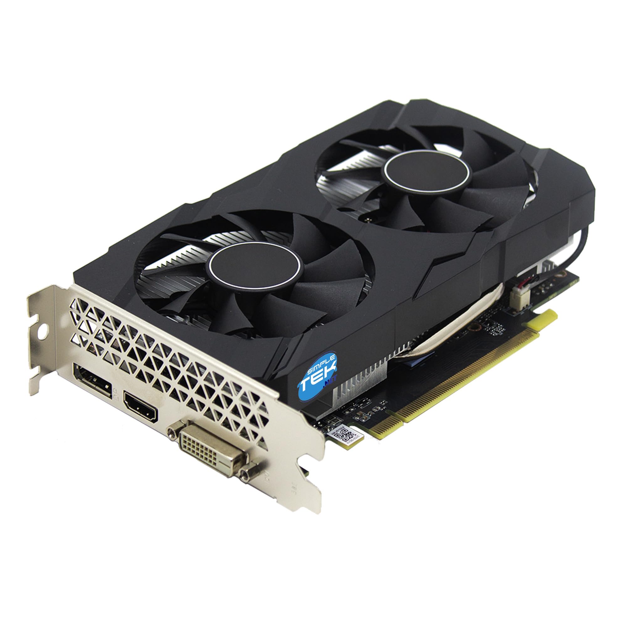 SIMPLETEK - Scheda Video per Gaming e Editing 8GB GDDR5 - Interfaccia 256-bit - Supporto Multi-Monitor - Uscite Digitali DisplayPort, HDMI e DVI