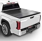 Hard Tri-fold Truck Bed Tonneau Cover Fits 2007-2025 Toyota Tundra 5.5FT Bed(Excludes Trail Special Edition Storage Boxes) Fiberglass Reinforced Polymer