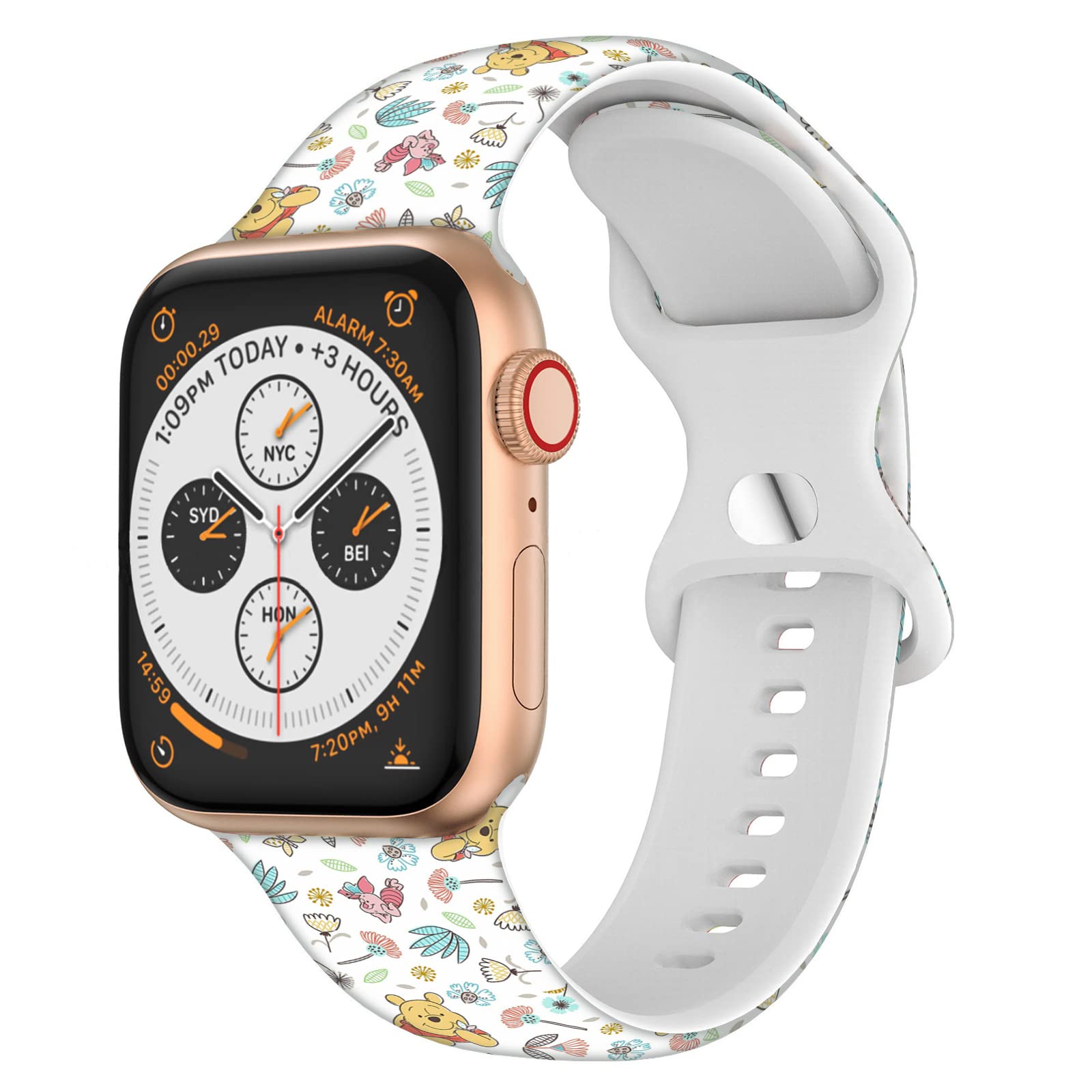 Cartoon Band Compatible with Apple Watch 38mm/40mm/41mm/42mm/44mm/45mm/46mm, Cute Bands Replacement for Apple Watch Series 10 9 8 7 6 5 4 3 SE2,