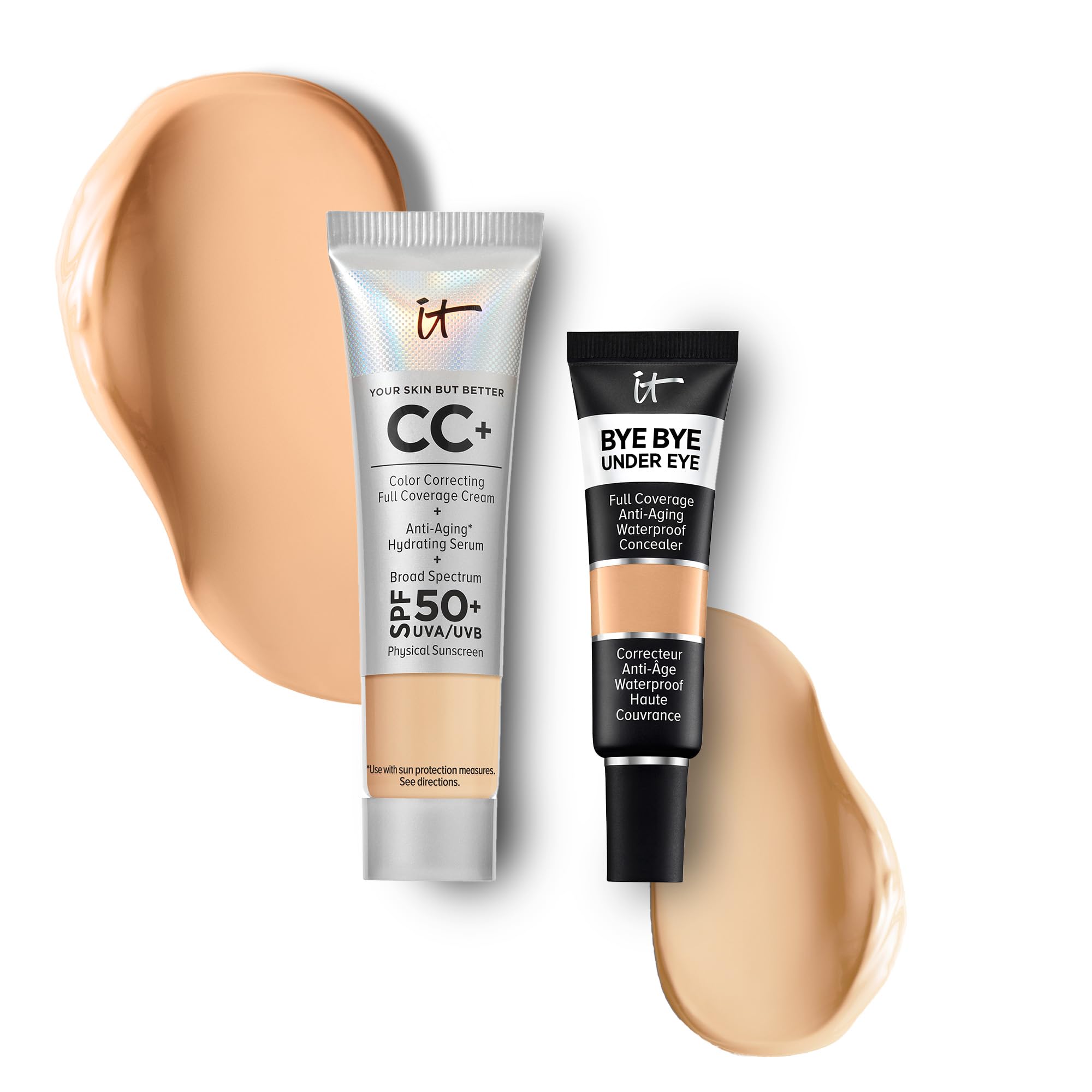 IT Cosmetics Travel CC Cream with SPF 50 Natural Finish Full Coverage Foundation Medium - 0 4 fl