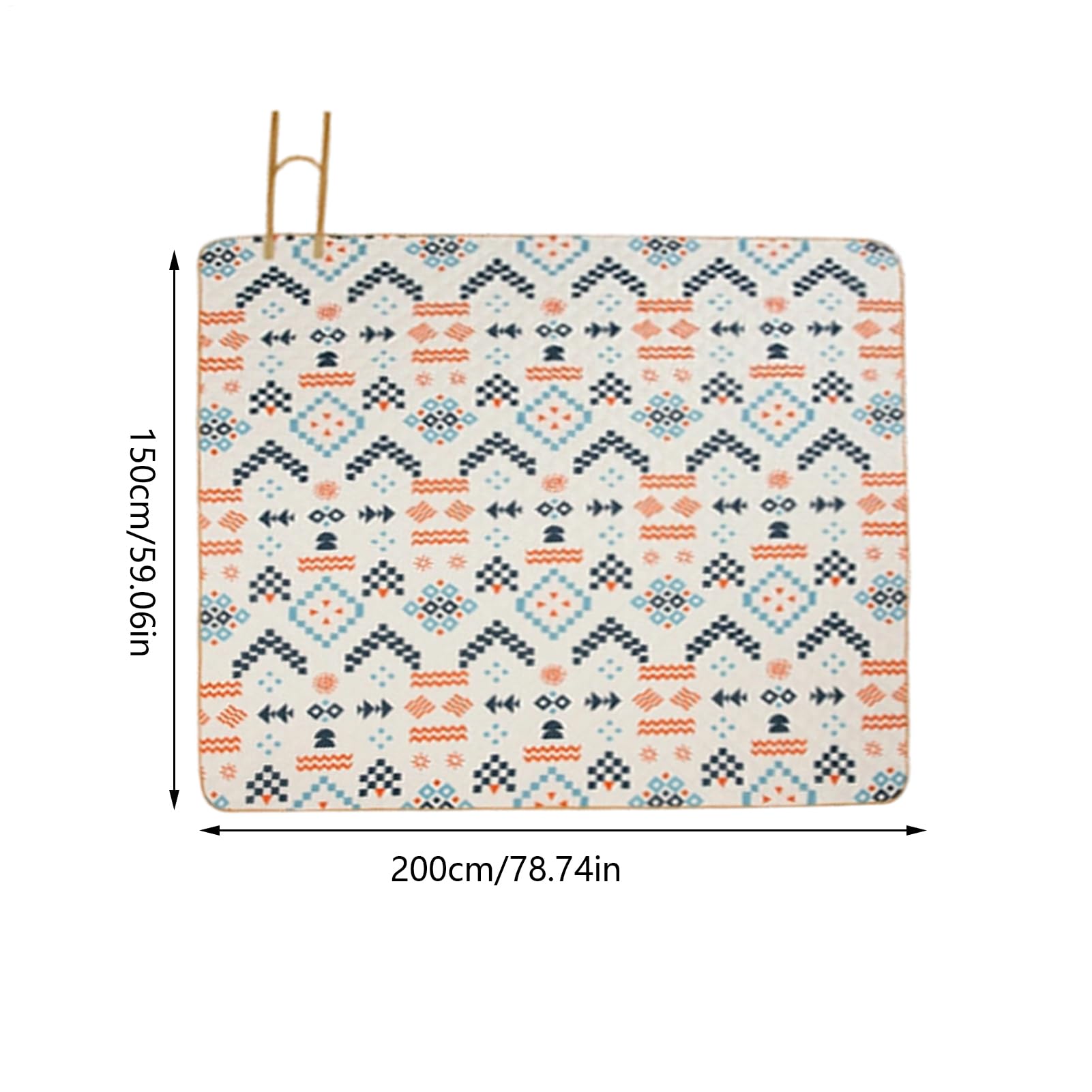 Couverture De Pique-Nique Couverture Imperméable 200x150 cm | Tapis Pour Sortie Familiale pour Plage Camping Pique-nique et Activités de Plein Air