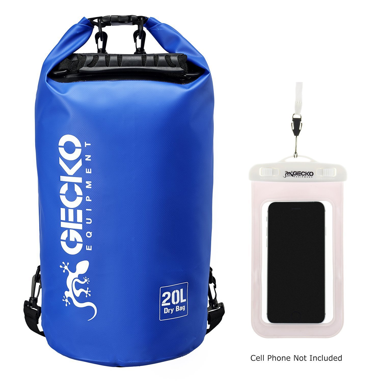 Dry Bag - Waterproof Roll Top Dry Compression Sack Designed to Keep Your Gear Dry. Include Phone Dry Bag. Perfect for Kayaking, Boating, Canoeing, Fishing, Rafting, Beach and Camping