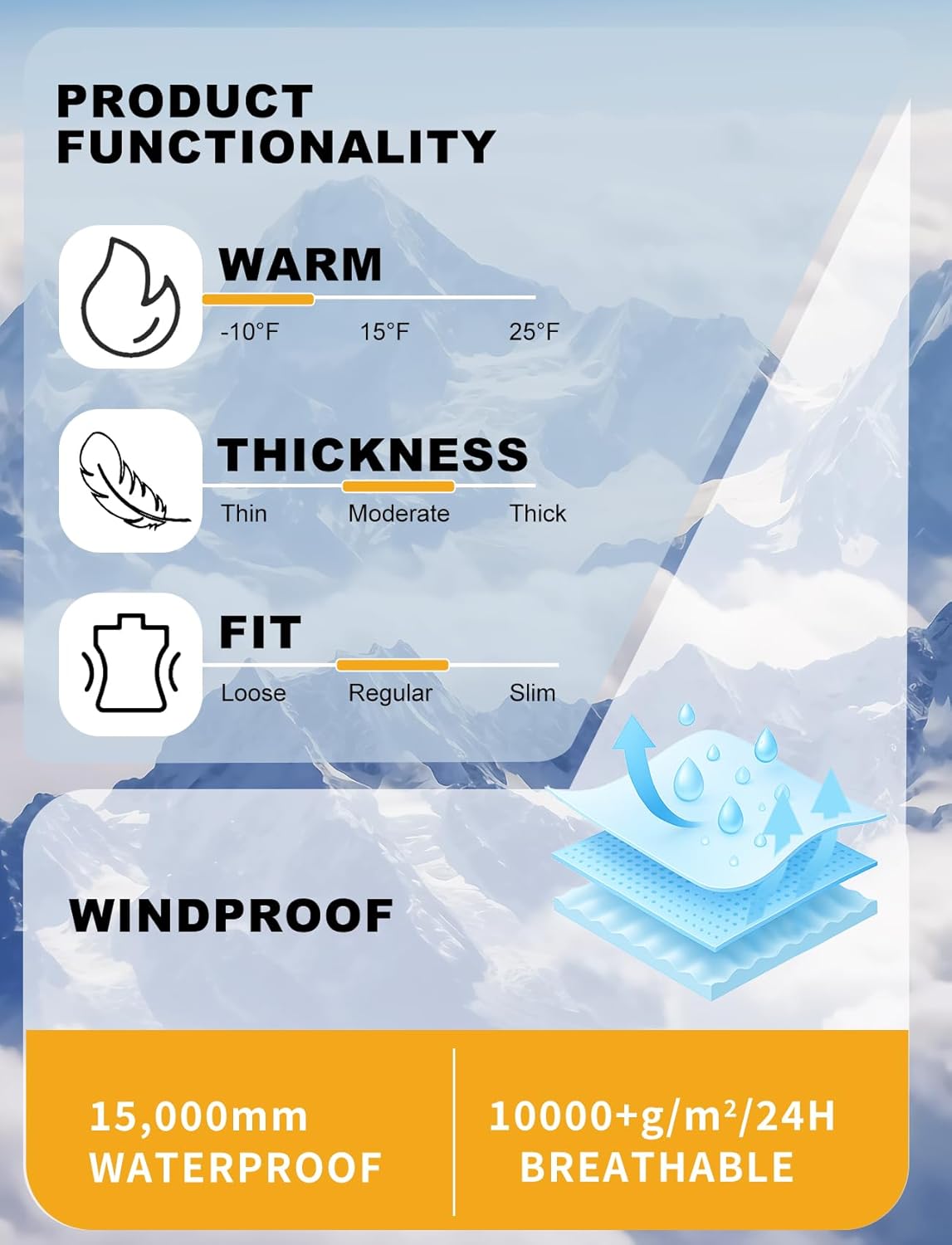 GSOU SNOW Snowboard Bibs Mens Ski Bibs Overalls Snow Pants Womens Waterproof Insulated Sport - Image 6