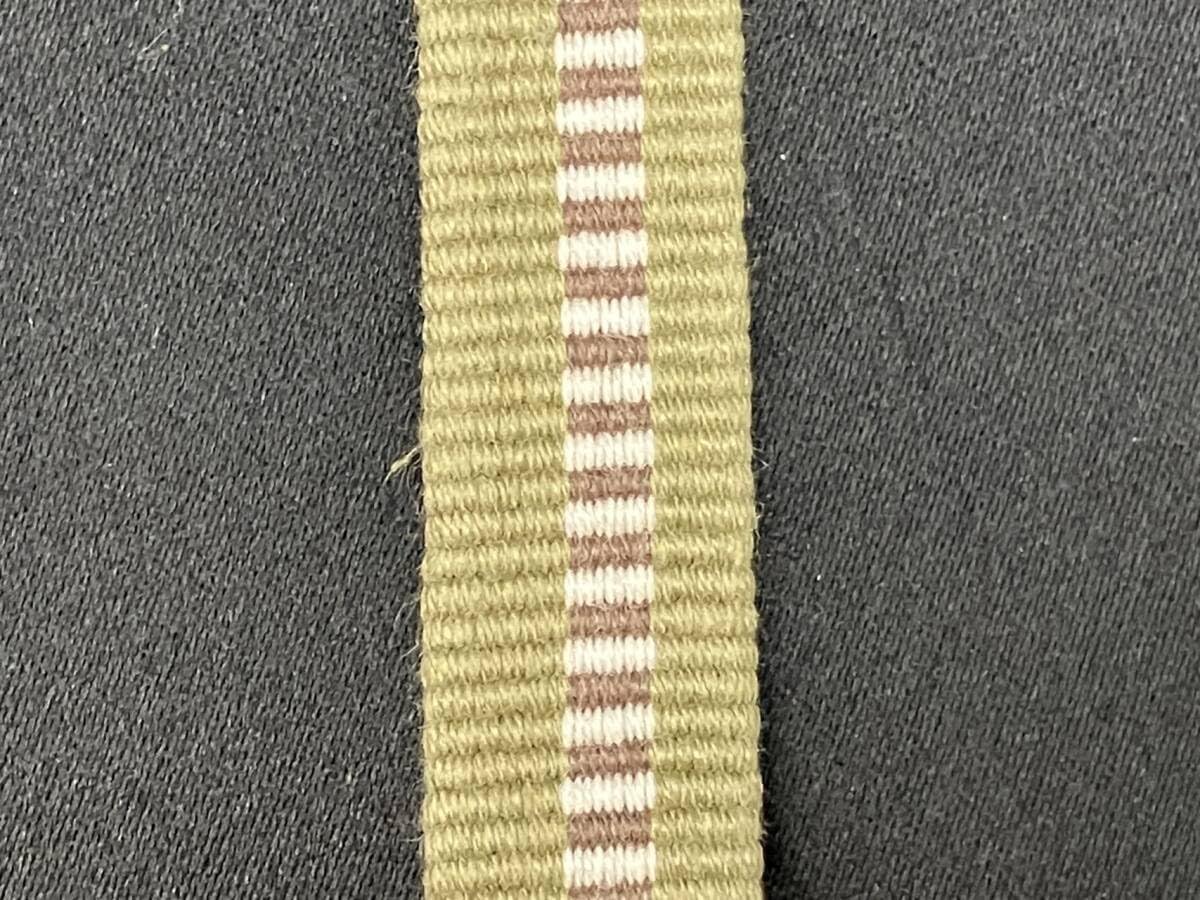 ◎箱紐◎ 真田紐 木綿袋紐 4分（12㎜）30m よもぎに白茶線 44