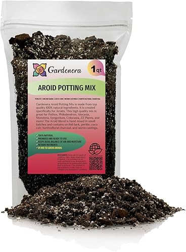 Gardenera - Mezcla para macetas de alta calidad, mezcla libre de tierra para Aroides, medio de cultivo para plantas de interior (bolsa de 1 cuarto