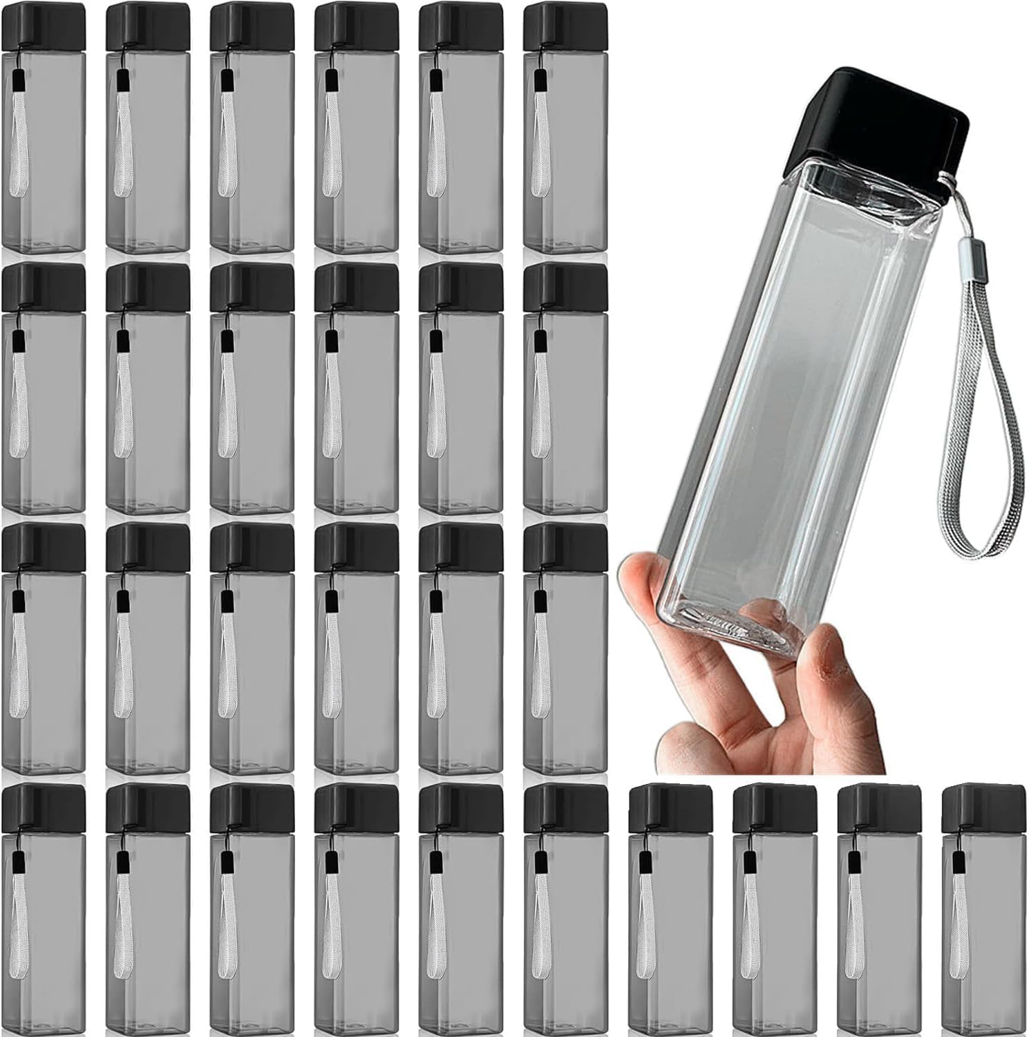 30 Pcs Water Bottle Bulk Plastic...