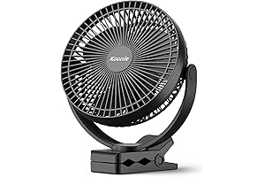 Koonie Clip-On Battery-Powered Fan: Your Portable Cooling Companion