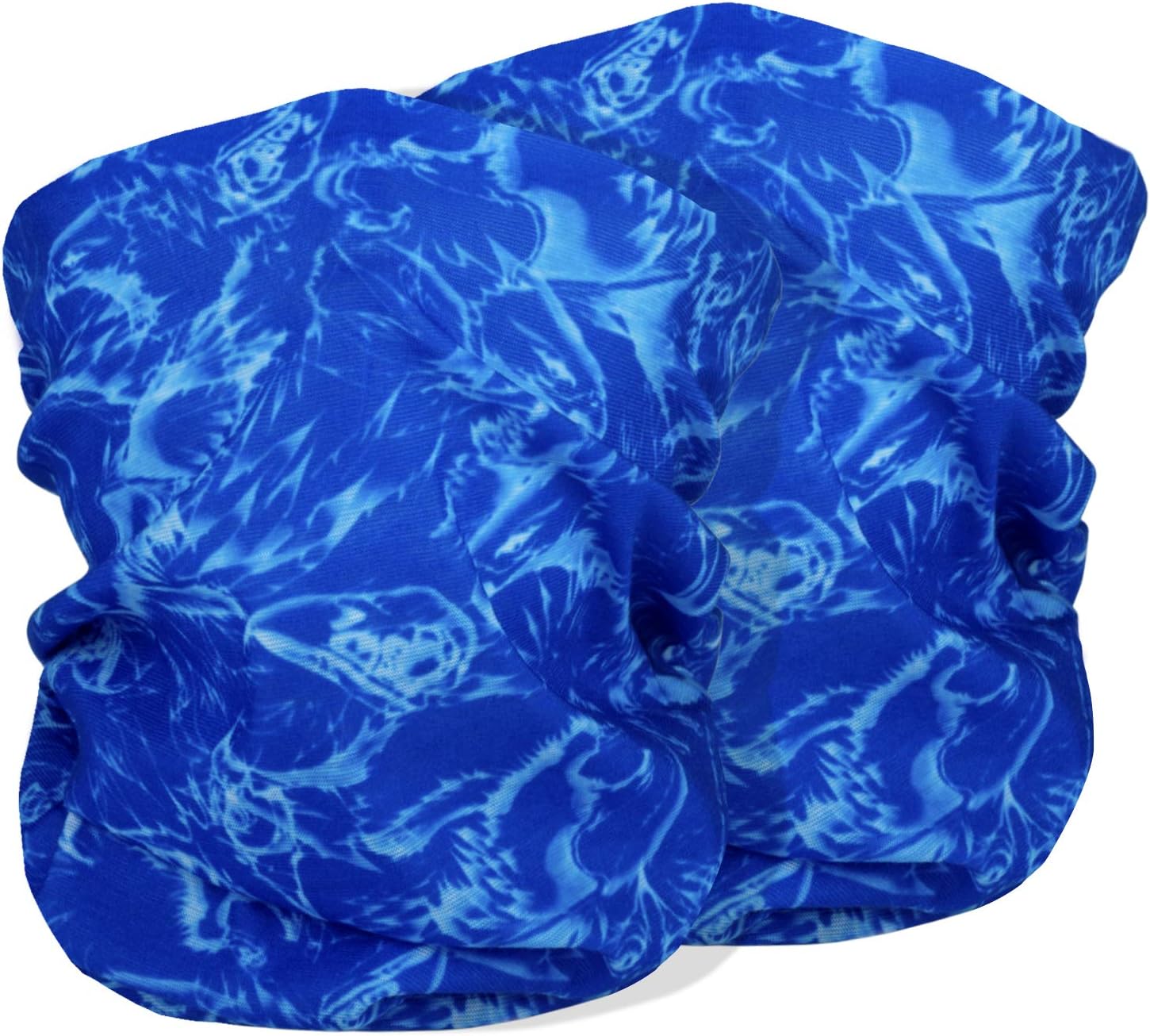 Xpassion Bandana Face Mask,Motorcycle Face Masks 2 Pieces Tube Mask Half Face for Out Riding Motorcycle Black