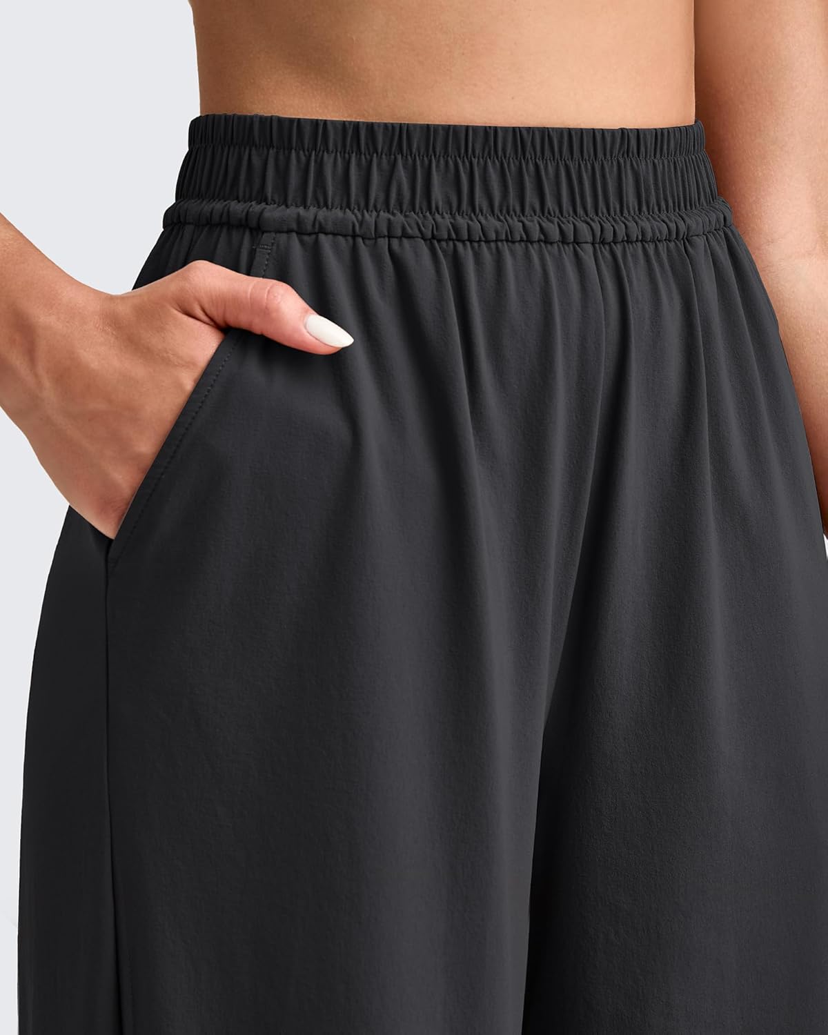 G4Free Lightweight Wide Leg Ankle Pants for Women High Waisted Yoga Trouser with Pockets Loose Fit Petite/Regualr/Tall - Image 2