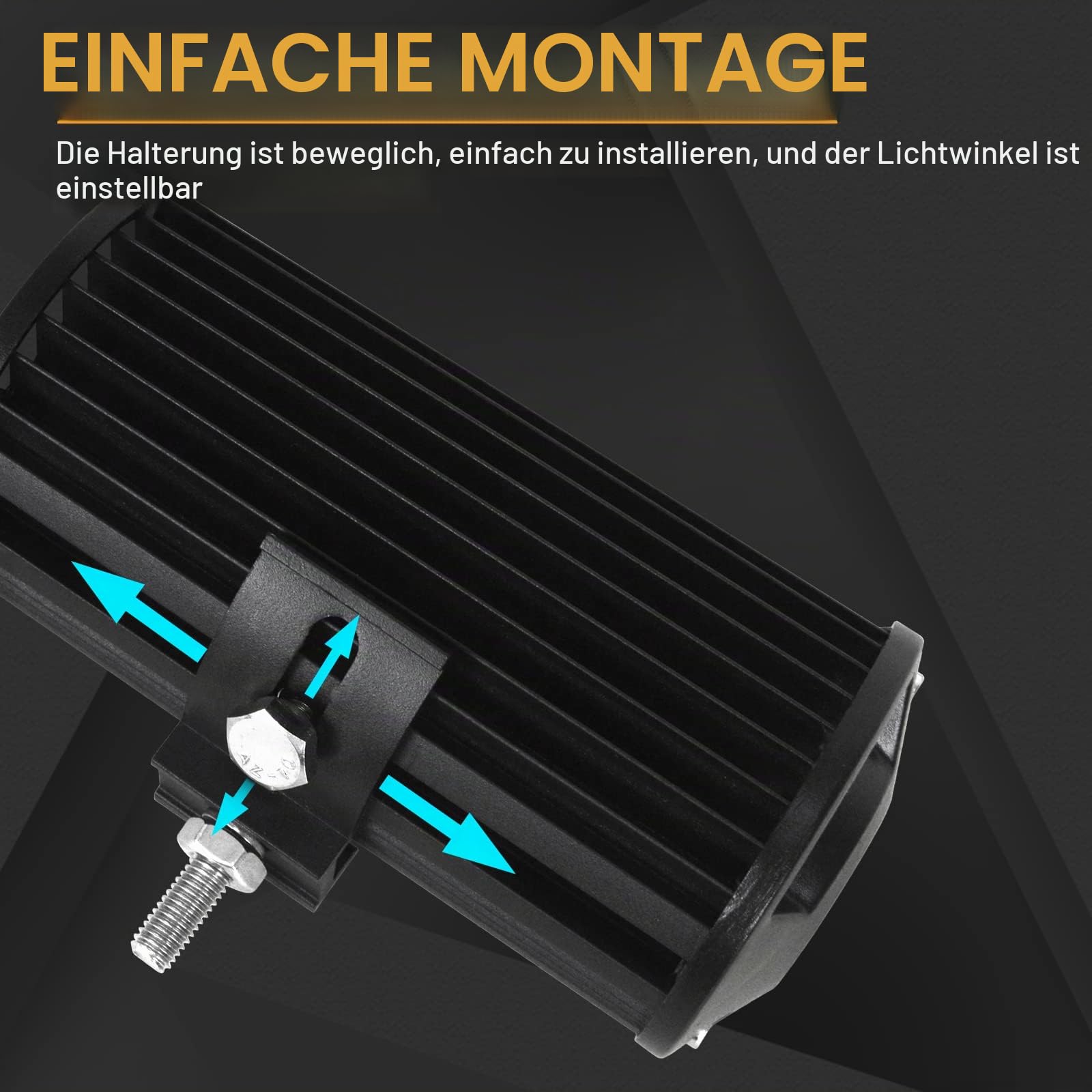 RIGIDON 4 x Led Arbeitsscheinwerfer 7 Zoll 18 cm 36W Offroad Scheinwerfer