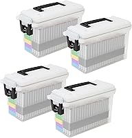 Vista 10 de Caja de almacenamiento de municiones Sheffield 12629, cajas de campo apilables de.30 calibre, resistentes al agua y al polvo, caja de almacenamiento