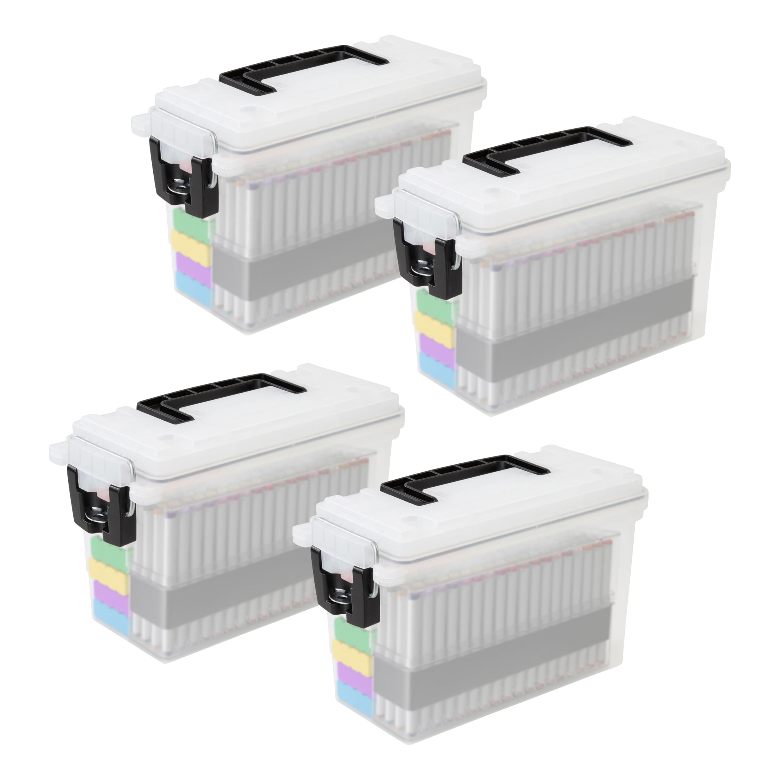 Sheffield Ammo Box Made in USA, Stackable Lockable Ammo Storage Box, Frost