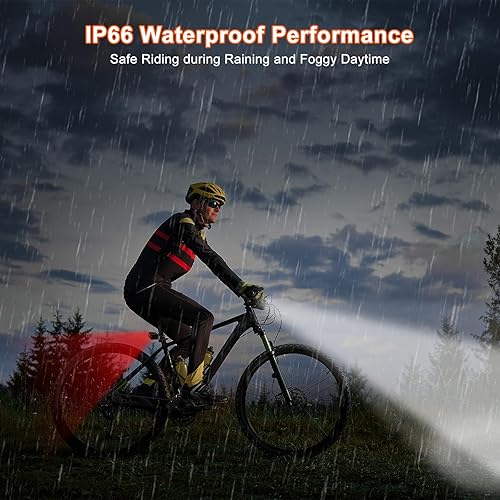 Miniatura 6 de NineLeaf Bike Turn Signals, Turn Signal Kit for Ebike, Bike Turn Signals Front and Rear Auto OnOff Electric Bell Automatic Brake Light Remote