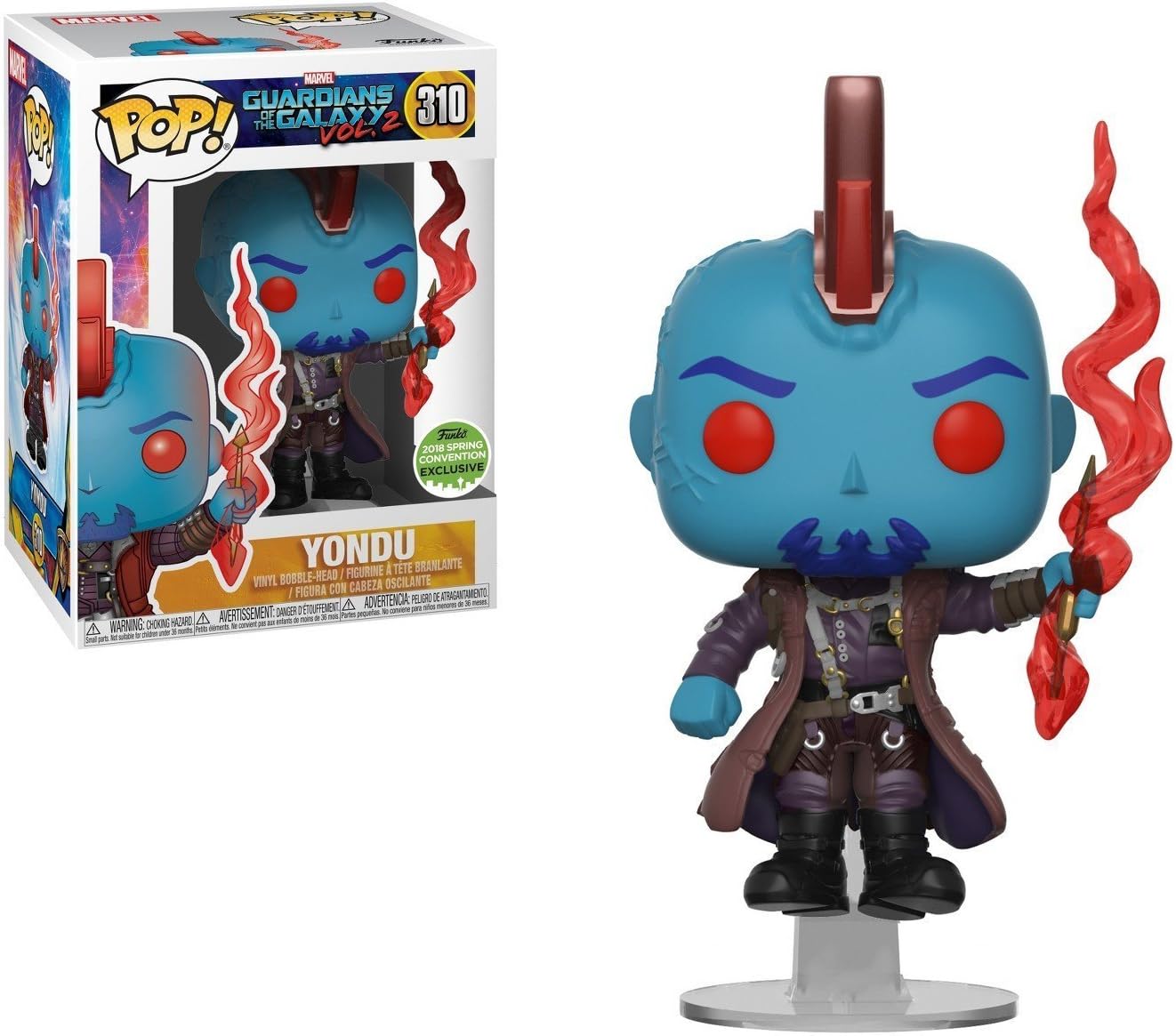 Funko - Multi-Coloured Guardians of the Galaxy 2-Yondu Exclusive 28755 Figure