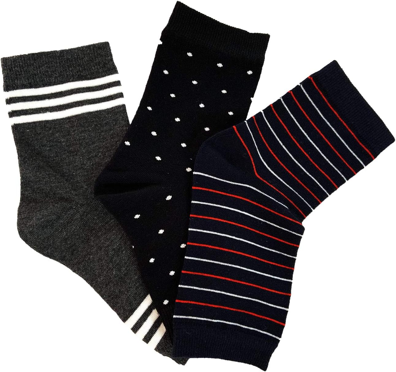 Toeless Pedicure Socks, 3 Pairs