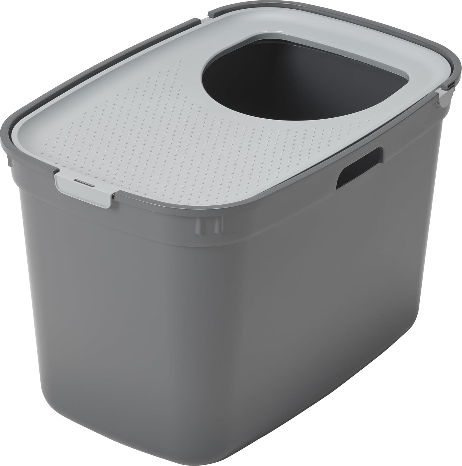 Moderna Top Cat Kapalı Kedi Tuvaleti - Gri/Açık Gri 59 CM