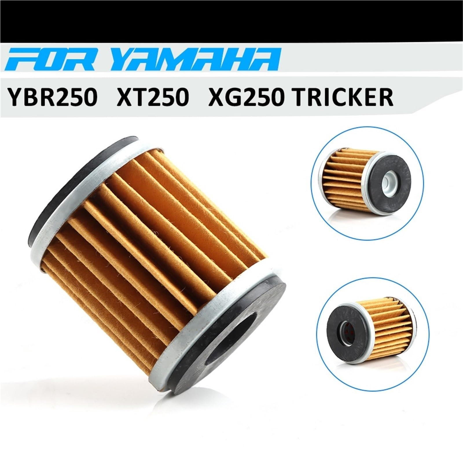 Filtro olio per Moto Adatto per YAMAHA YBR250 Ybr 250 XT 250X Xt250 Xg250 Xg250 Tricker Pulitore Filtro Olio Moto Filtro Olio Filtri benzina(4PC)