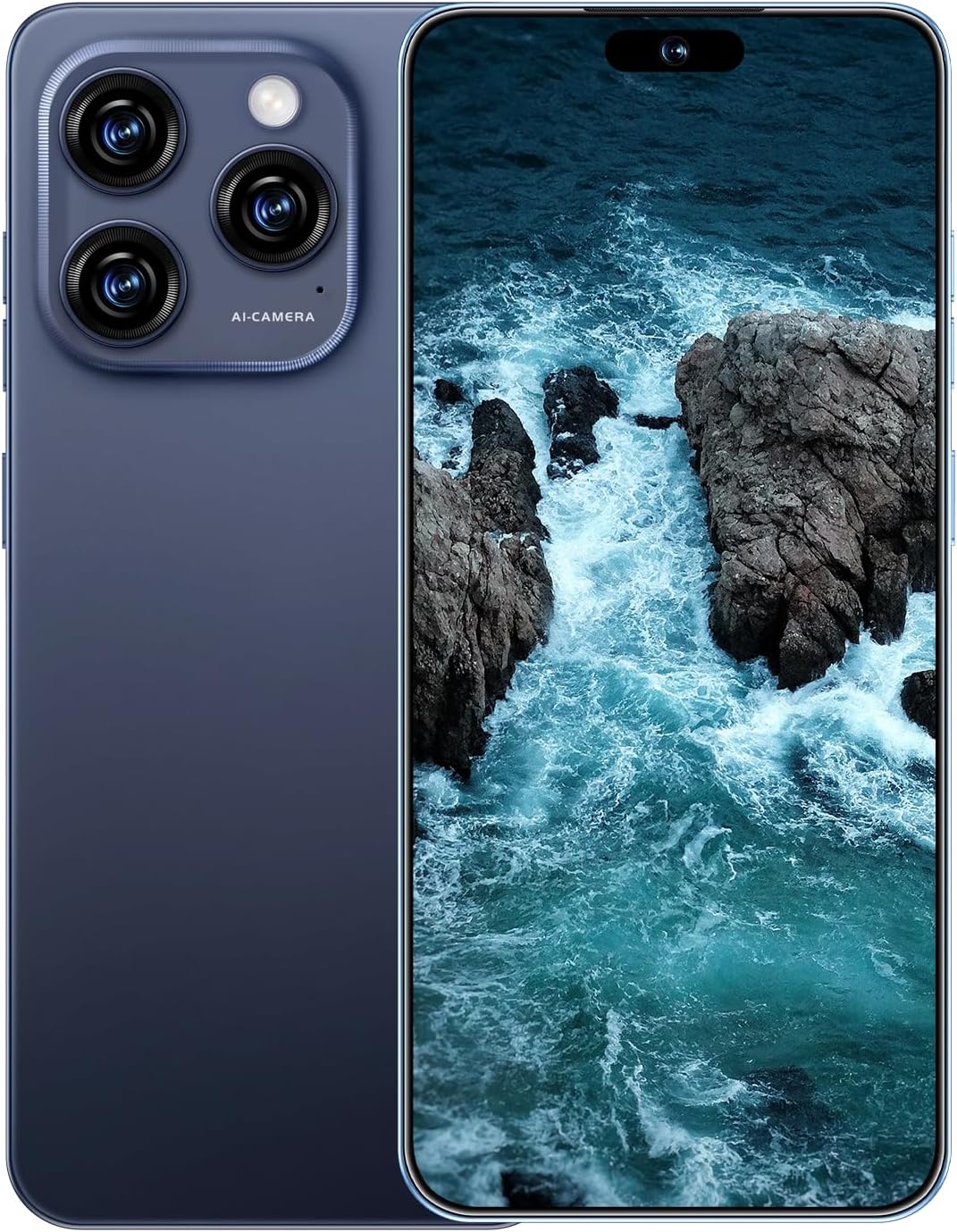 16PROMA X 5G Cell Phone,Smartphone Unlocked Cell Phone 8GB+256GB/6.99" Display/68MP+108MP Camera/7000 mAh Battery Super Endurance, Dual SIM Card/Face Unlock/GPS (Dark Blue)