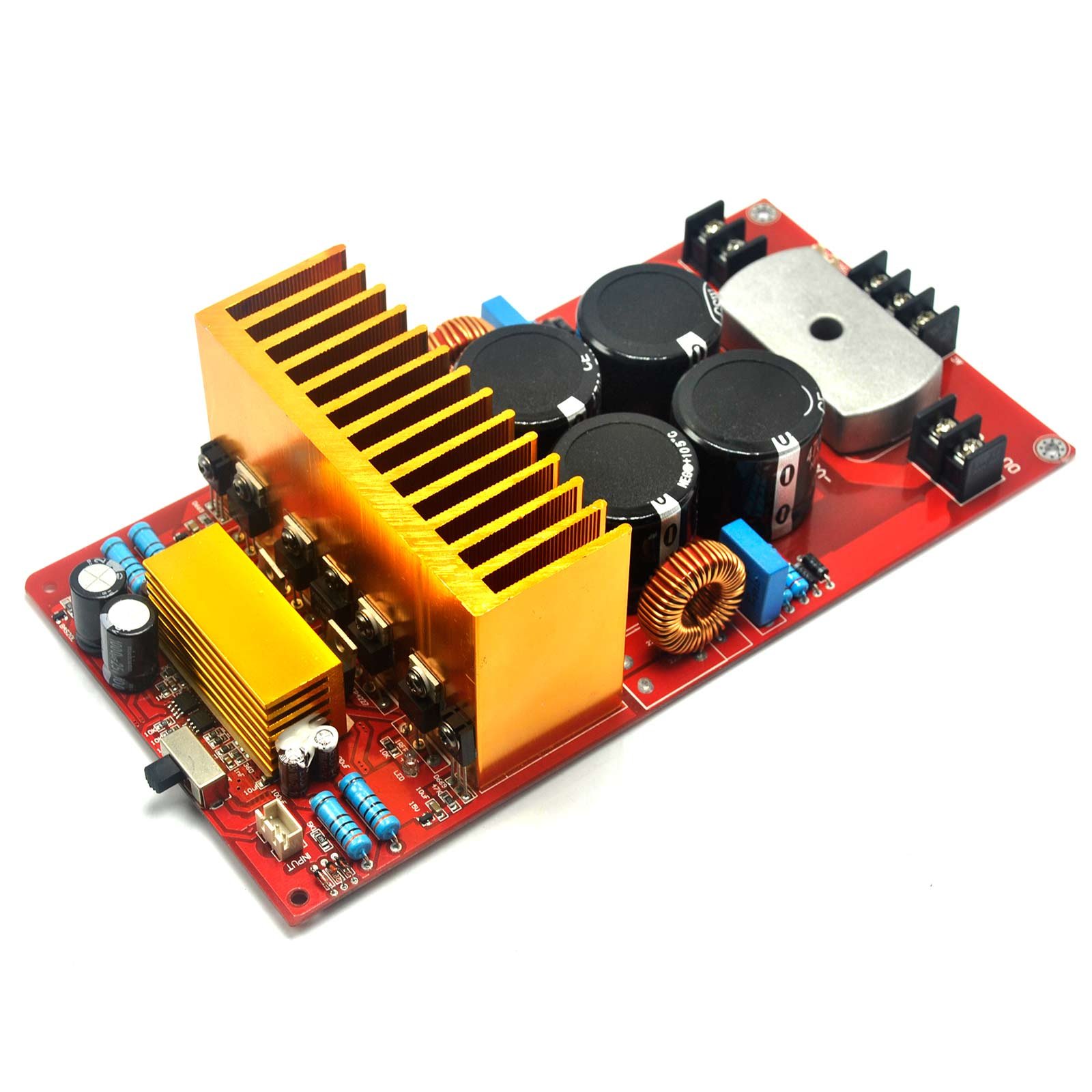 IRS2092 IRFB4227 500W+500W 4ohm Class D Amplifier Completed Board