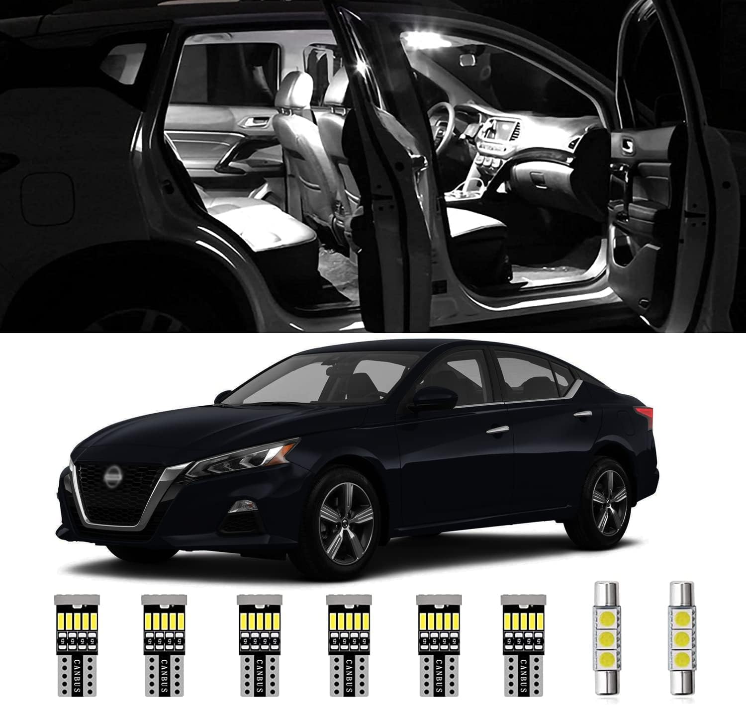 AWALITED 11pcs Altima Interior LED Lights Kit Ultra Bright