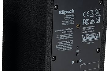 Amazon.com: Klipsch Surround 3 Speaker Pair, Black, Model