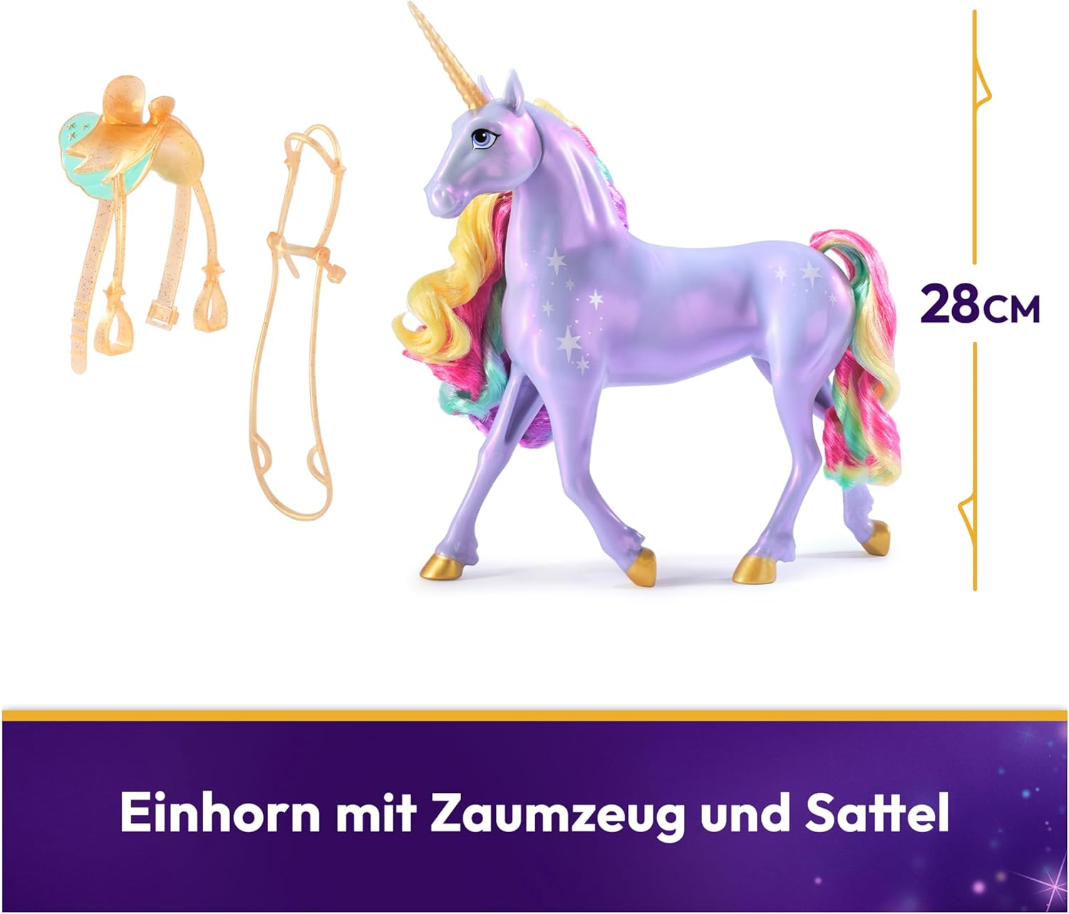 Unicorn Academy - Wildstar 28 cm Interactive Unicorn Sound, Songs & Lights - Unicorn Academy Toy for Girls Ages 4+