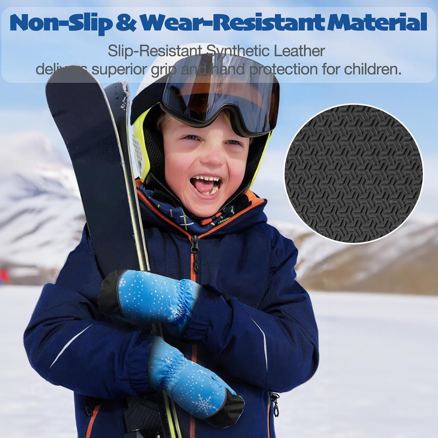 Kids Mittens - Waterproof Warm Winter Gloves for Boys and Girls, Thermal Insulated for Snow Play & Cold Weather - Image 4