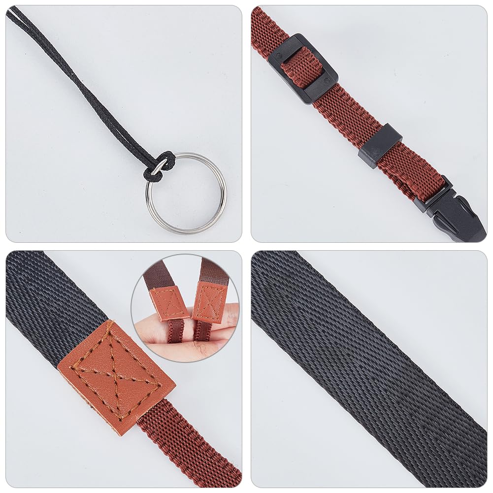 laeeyin Tracolla per fotocamera, cinghia per fotocamera Puro cotone e pelle tessuto regolabile tracolla tracolla cinghia per fotocamere DSLR
