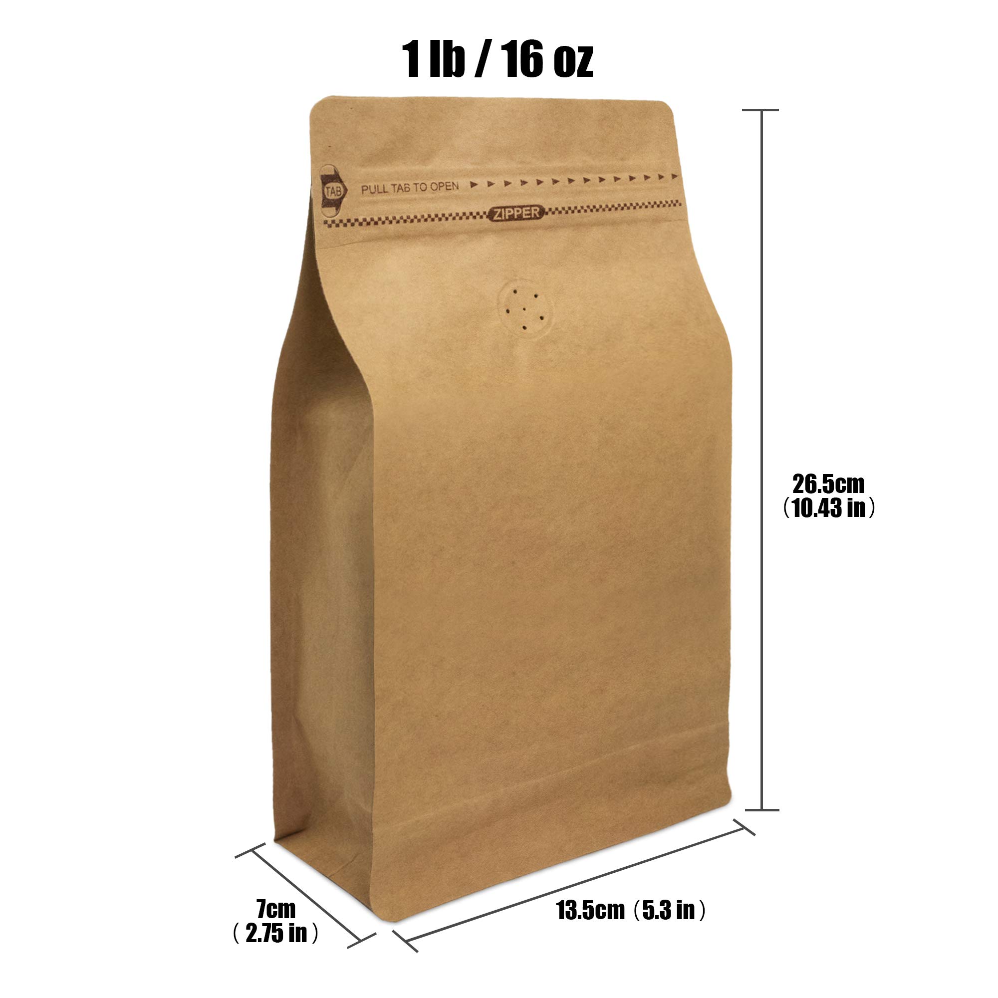 Amazon.com: Natural Kraft Coffee Pouches, Resealable Coffee