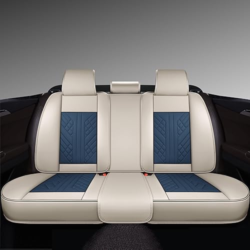 Miniatura 1 de GXT Fundas de asiento de automóvil solo para asientos delanteros, paquete de 2 fundas de asiento de automóvil de piel sintética de alta calidad,