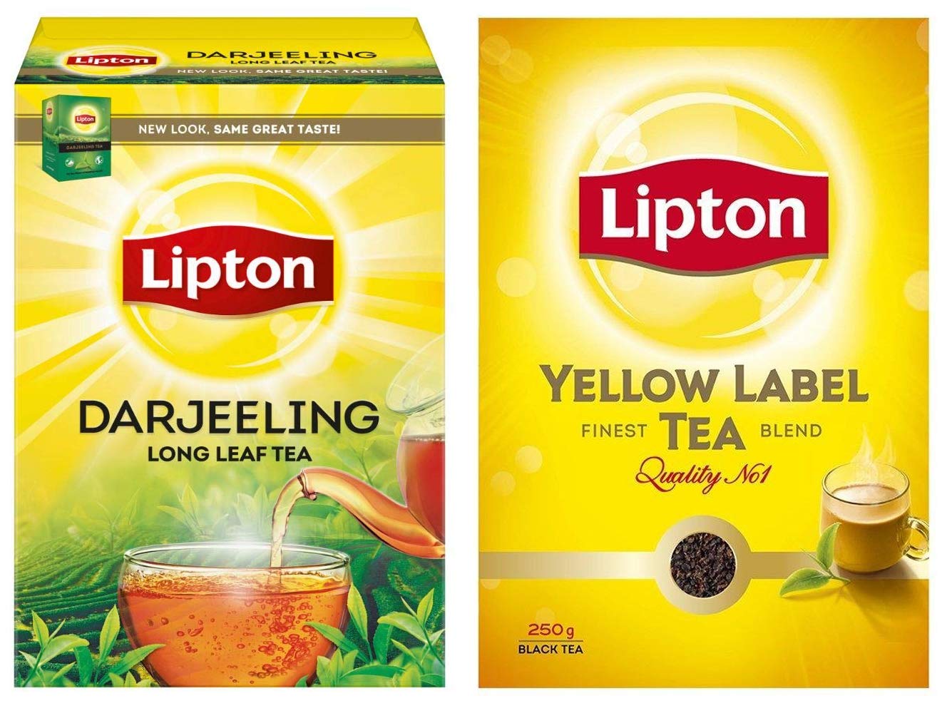 Lipton Darjeeling Tea 250 g + Lipton Yellow Label Tea, 250g powder