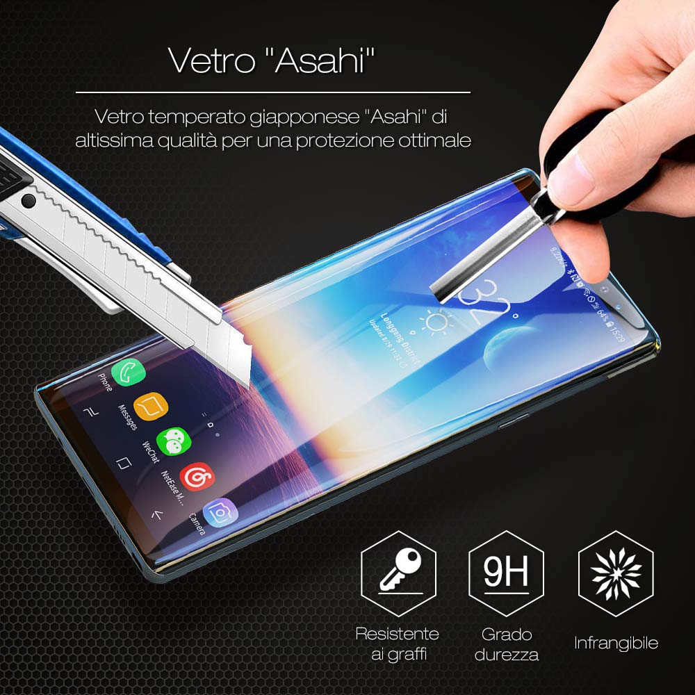 CELLONIC 2x Vetro Temperato Per Garmin Edge 540 / Edge 840 - Protezione Schermo 9H, 0,33mm, Full Glue - 3