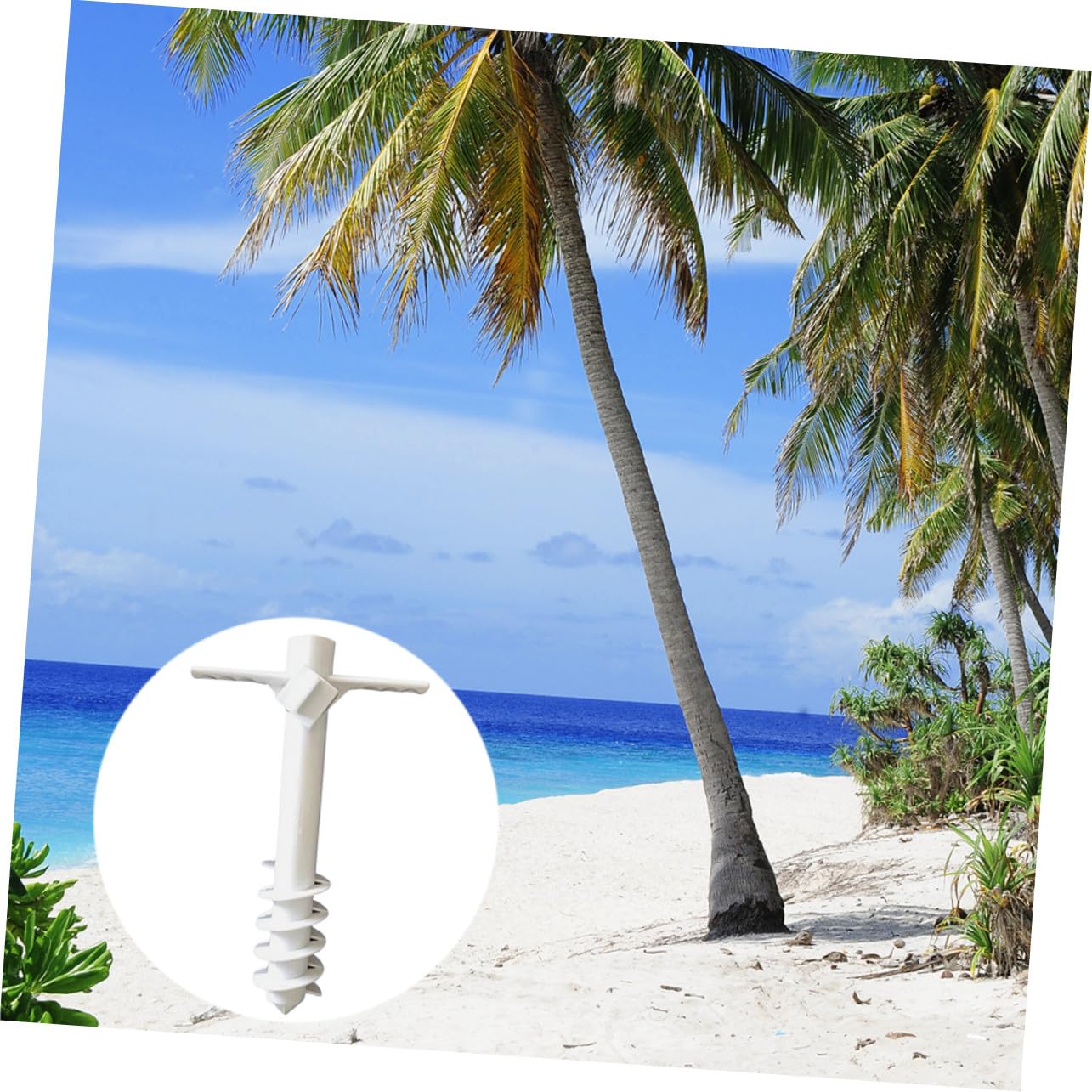Ancre portable pour parasol de plage – Support de sable léger pour parasol d'extérieur – Accessoire essentiel pour le jardin et la mer pour un parasol stable