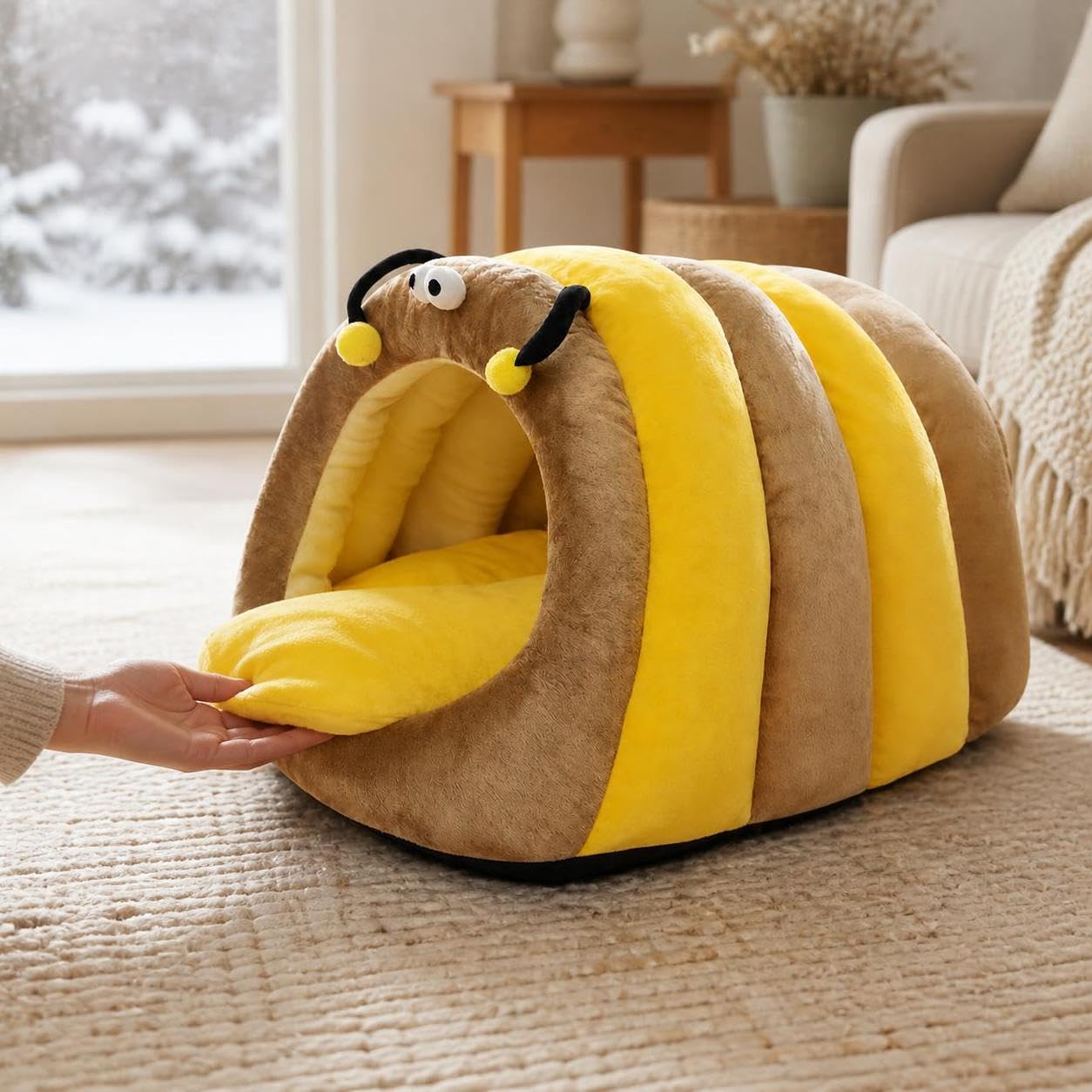 Cuccia Nido per Gatti, Invernale, 40x30x20cm, fino a 2.5kg