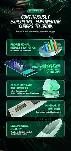 Miniatura 4 de Cuberspeed Temporizador inteligente QiYi para cubo rompecabezas temporizador 3x3 cubo mágico