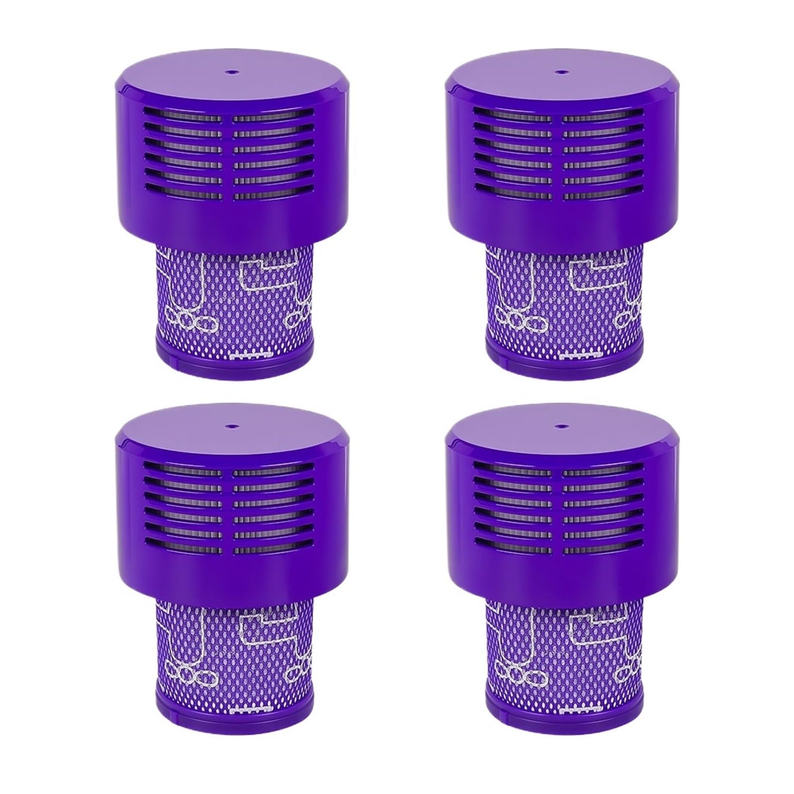 Filtro HEPA, Compatible con Dyson, Robot aspirador V10 SV12, pieza de repuesto de limpieza de precisión lavable(D)