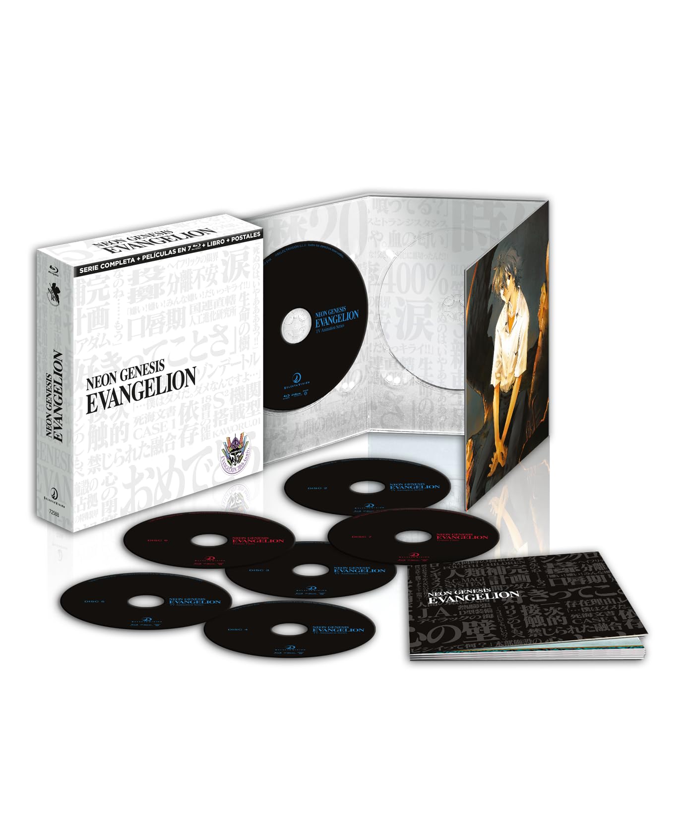 Neon Genesis Evangelion 30th aniversario Blu-ray Edición Blanca.