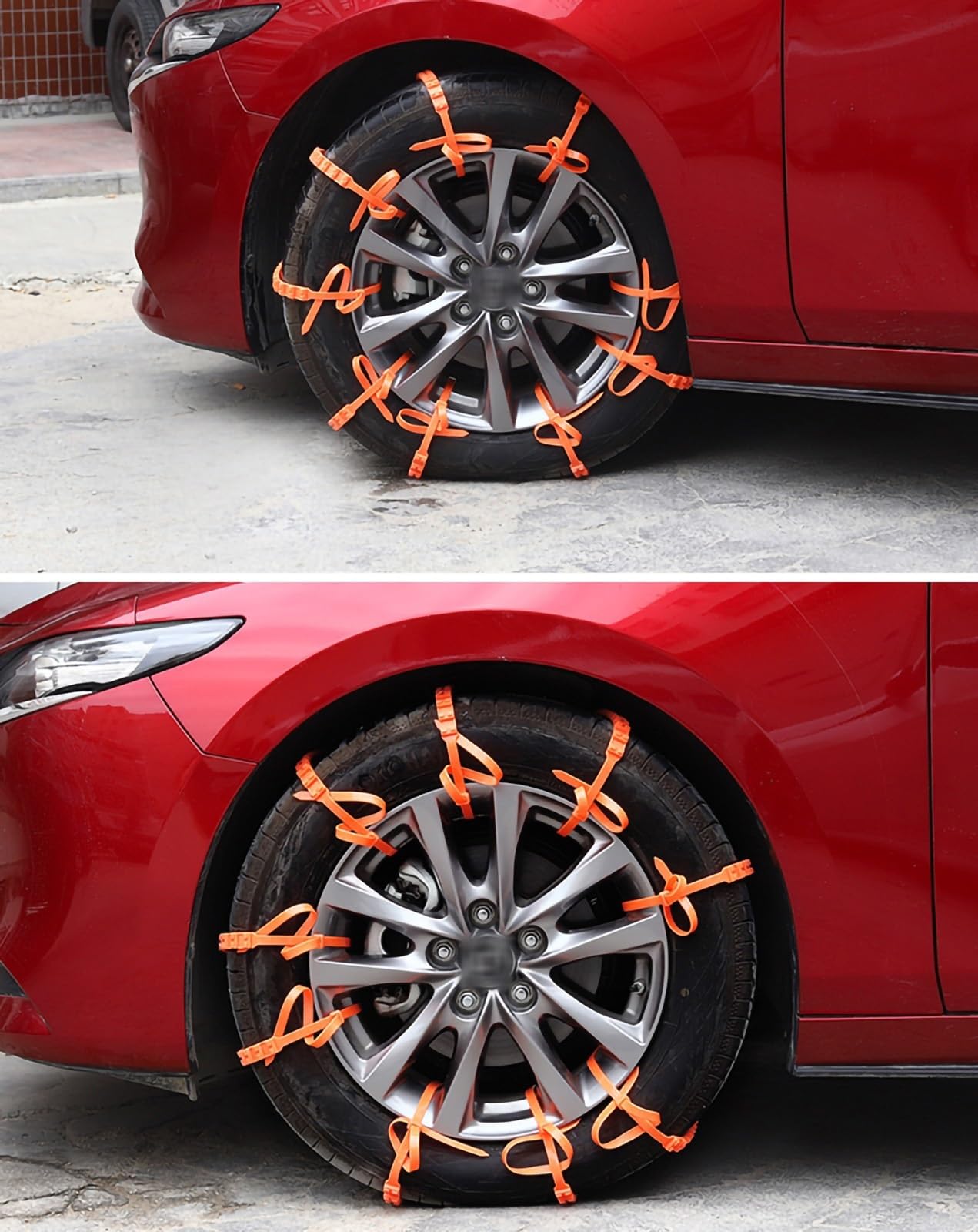20 cadenas antinieve reutilizables for coche, cadenas for neumáticos de nieve, cadenas universales ajustables de emergencia portátiles for neumáticos de nieve for camionetas, cadenas de nieve for coch
