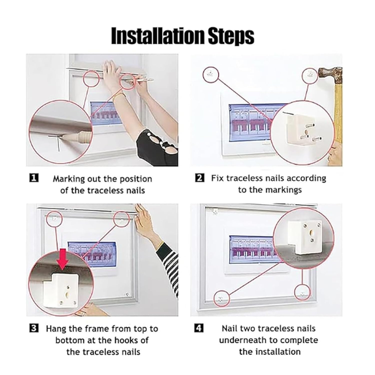 Breaker Box Cover Decorative, Electrical Panel Cover, Solid-Colored Circuit Breaker Panel Covers, for Living Room Home Office(Blue,60x50cm/23.6x19.7in)