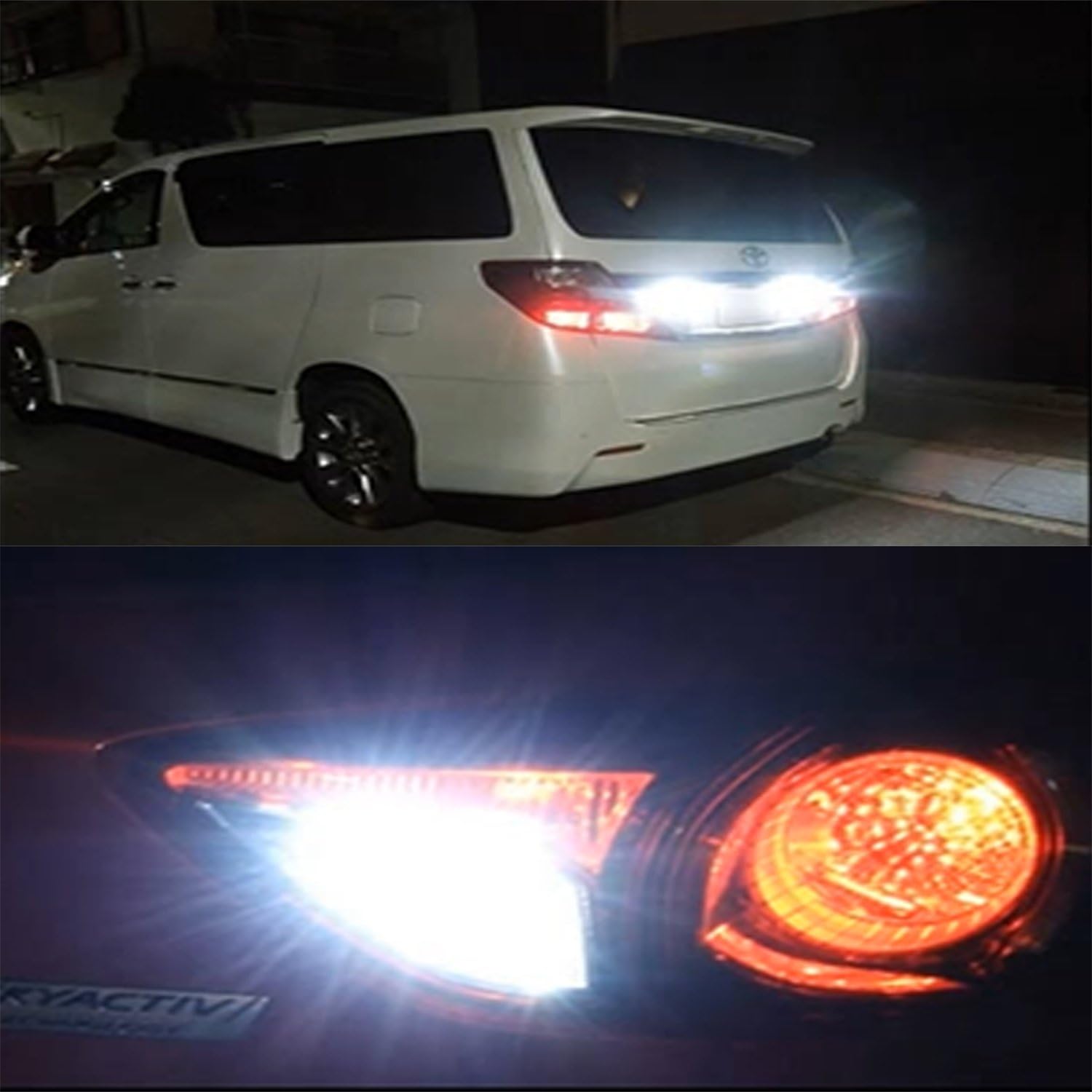 Alla Lighting Brightest 7443 7440 LED Reverse Light Bulbs 2400Lm CANBUS 6000K Xenon White T20 W21W CSP SMD 12V Back-Up Reversing Light Replacement for Cars, Trucks