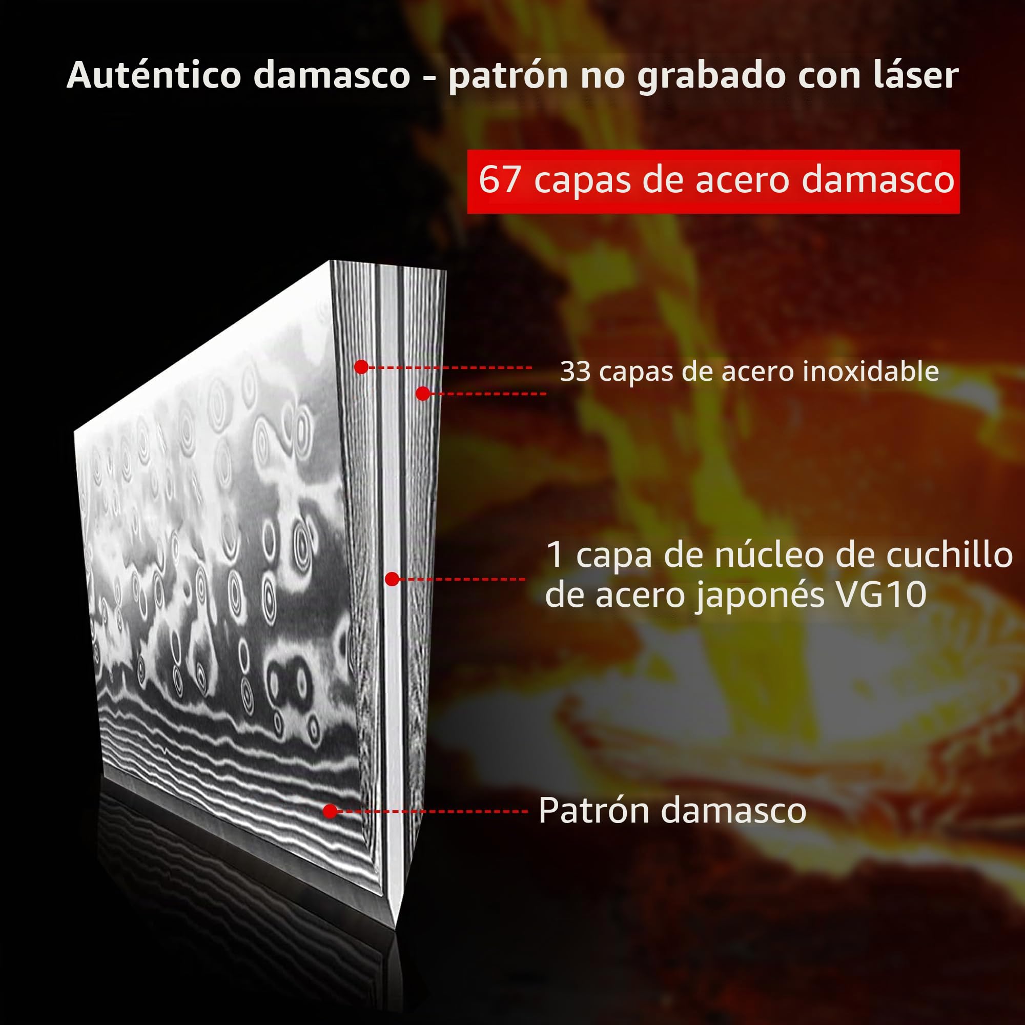 PAUDIN cuchillo jamonero 30 cm, cuchillo de cocina para jamón, cuchillo de pescado profesional de acero inoxidable, cuchillo para salmón extra afilado con mango ergonómico de madera de pakka