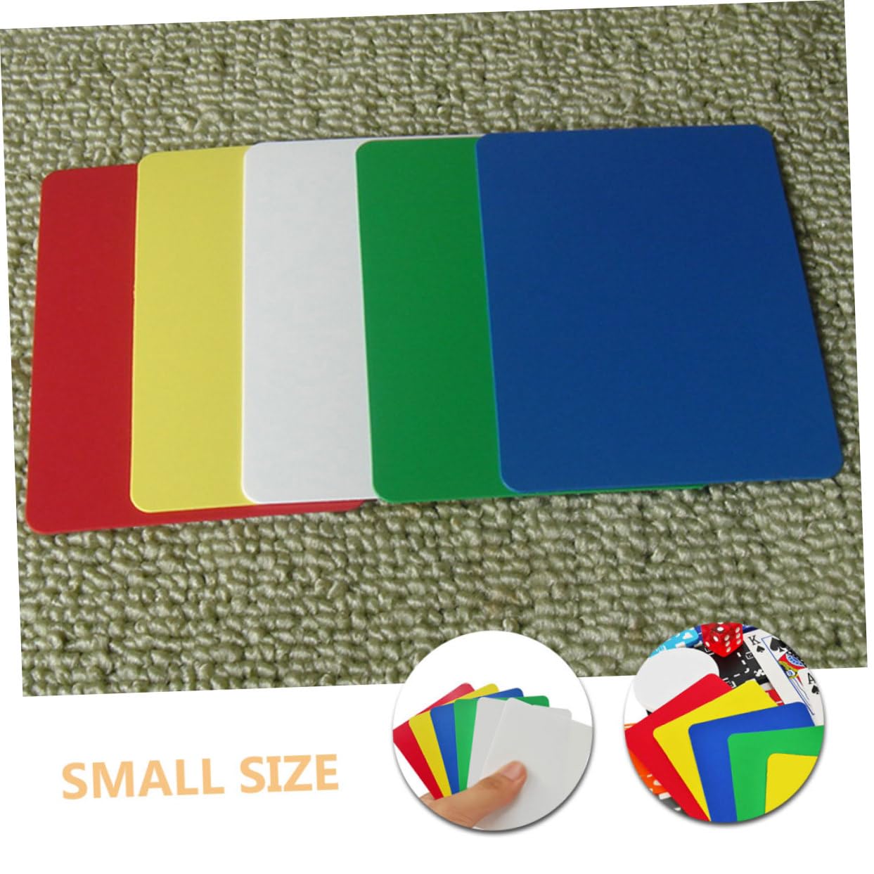 VICASKY 15pcs Professional Plastic Poker Cut Cards Convenient Poker Dispenser for Family Games Desktop Game Accessory Smooth Fine Workmanship for Card and Chess Rooms