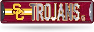 NCAA Southern California Trojans - USC Metal Street Sign 4" x 15" Home Décor - Bedroom - Office - Man Cave