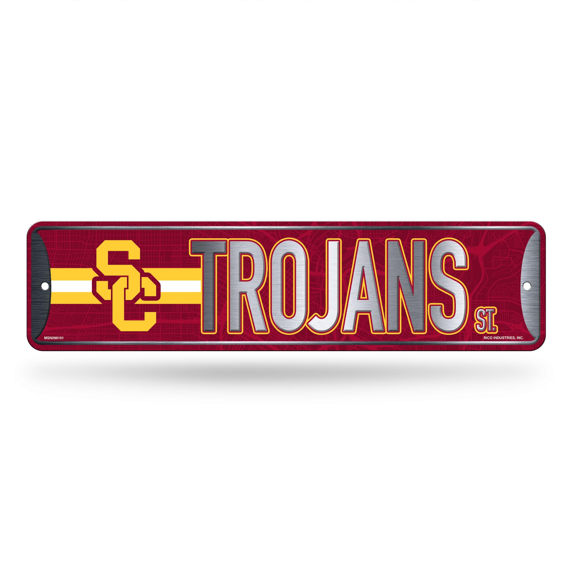 Rico Industries NCAA Southern California Trojans - USC Metal Street Sign 4
