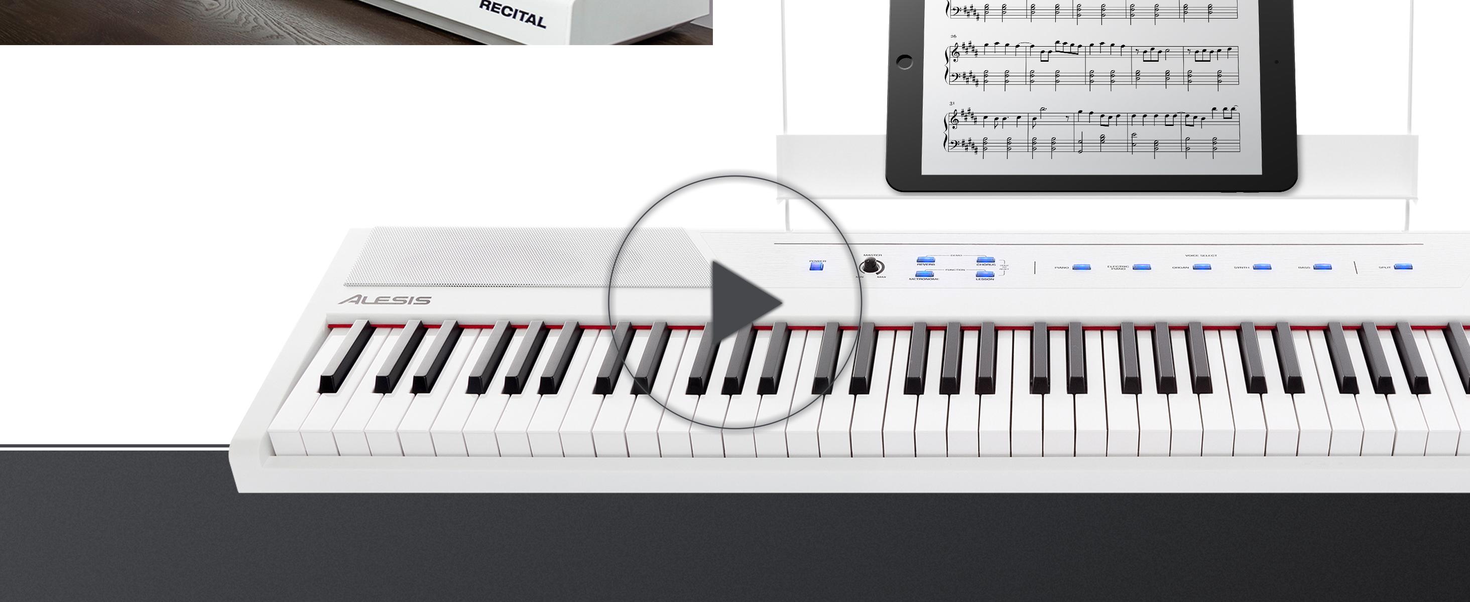Alesis アレンジ　電子ピアノ　88鍵 ホワイトキーボード Amazon | Alesis 電子ピアノ 88鍵盤 初心者向け電子ピアノ スピーカー